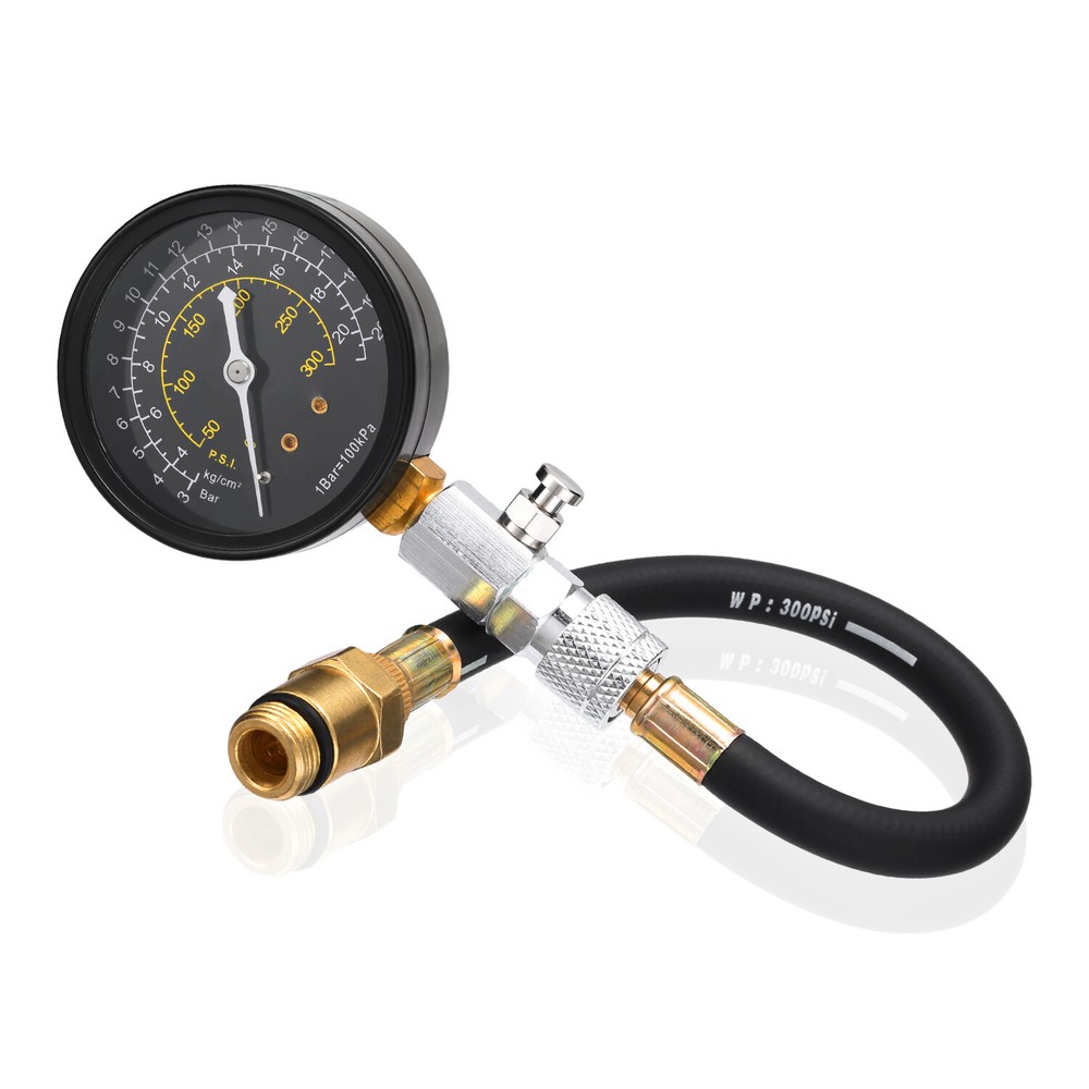 Engine Cylinder Compression Gauge Tester Kit Gas Engine Diagnostic Testing Tool