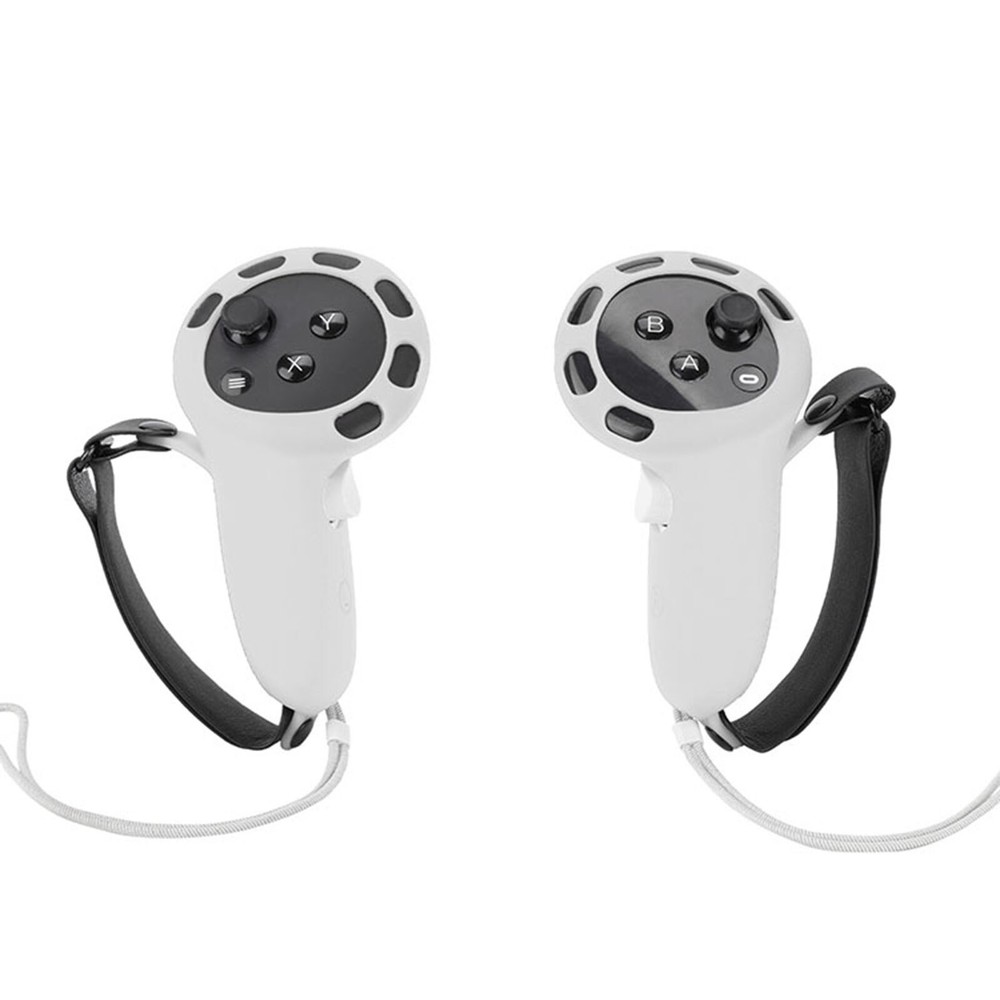 VR Controller Case Silicone Sleeve Handle Grip Cover With Strap for Meta Quest 3