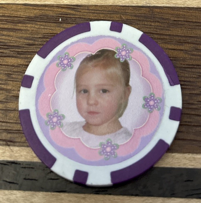 Personal Casino Chip Sample Advertising Ruby 2010 3rd Birthday