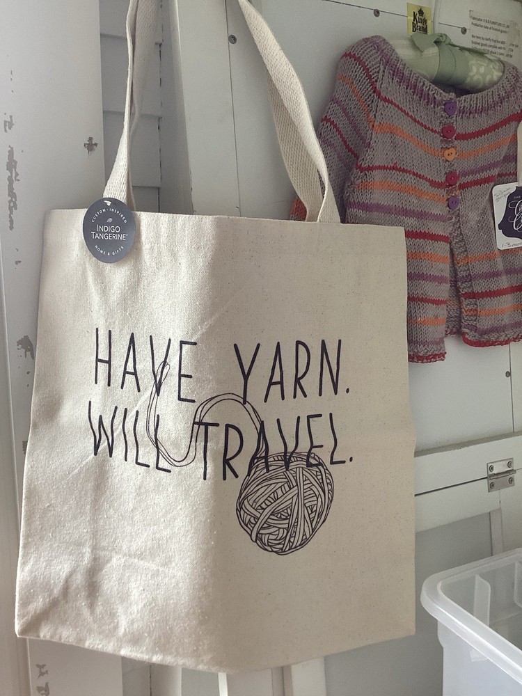 canvas yarn tote
