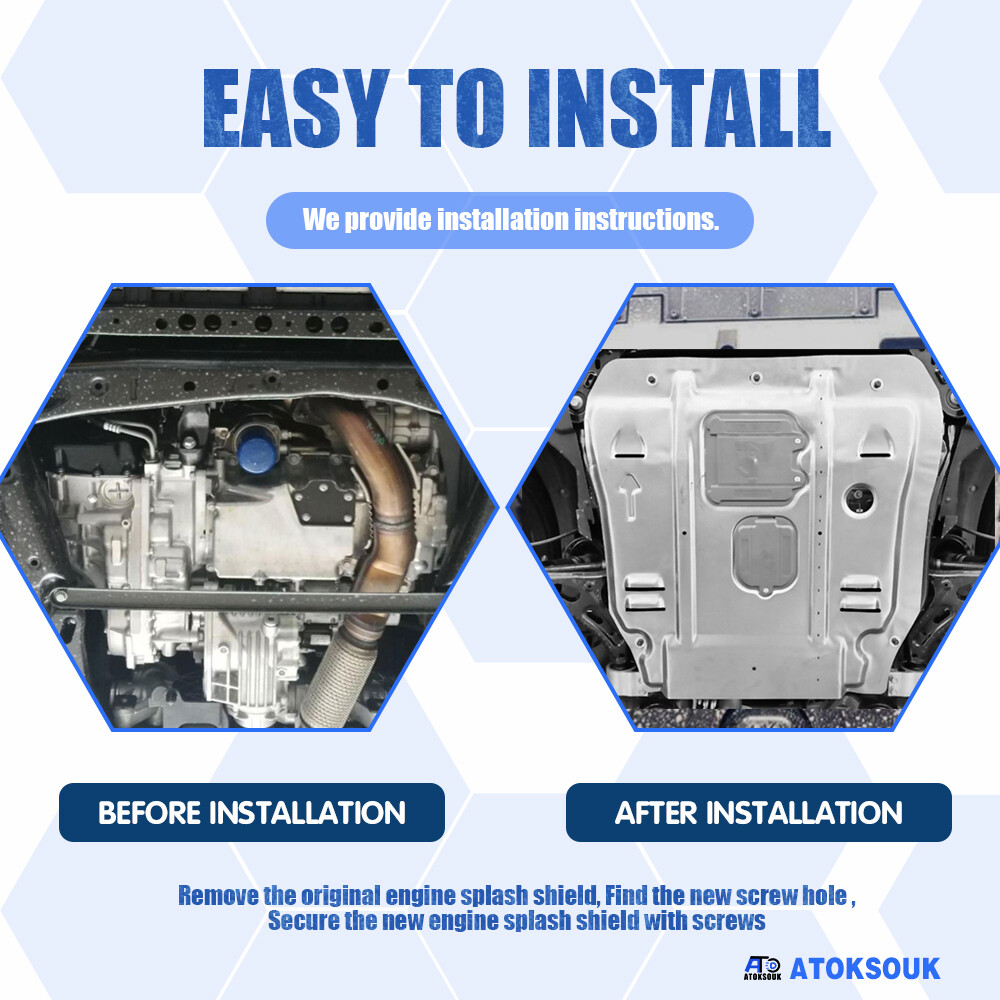 For Cadillac XT5 2017-2019 Under Engine Splash Guards Front Engine Mud Flaps