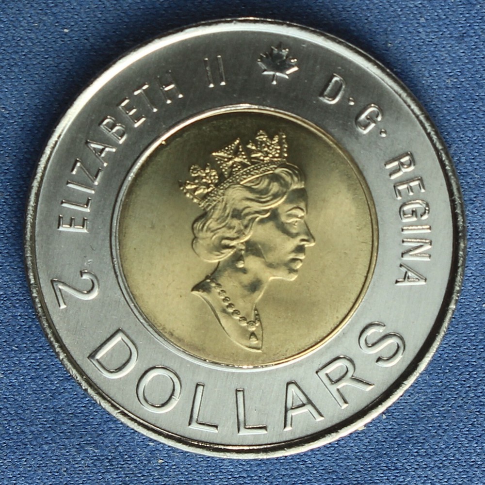 Canada 2000 Toonie 2$ from a Mint Roll - Special Knowledge Reverse