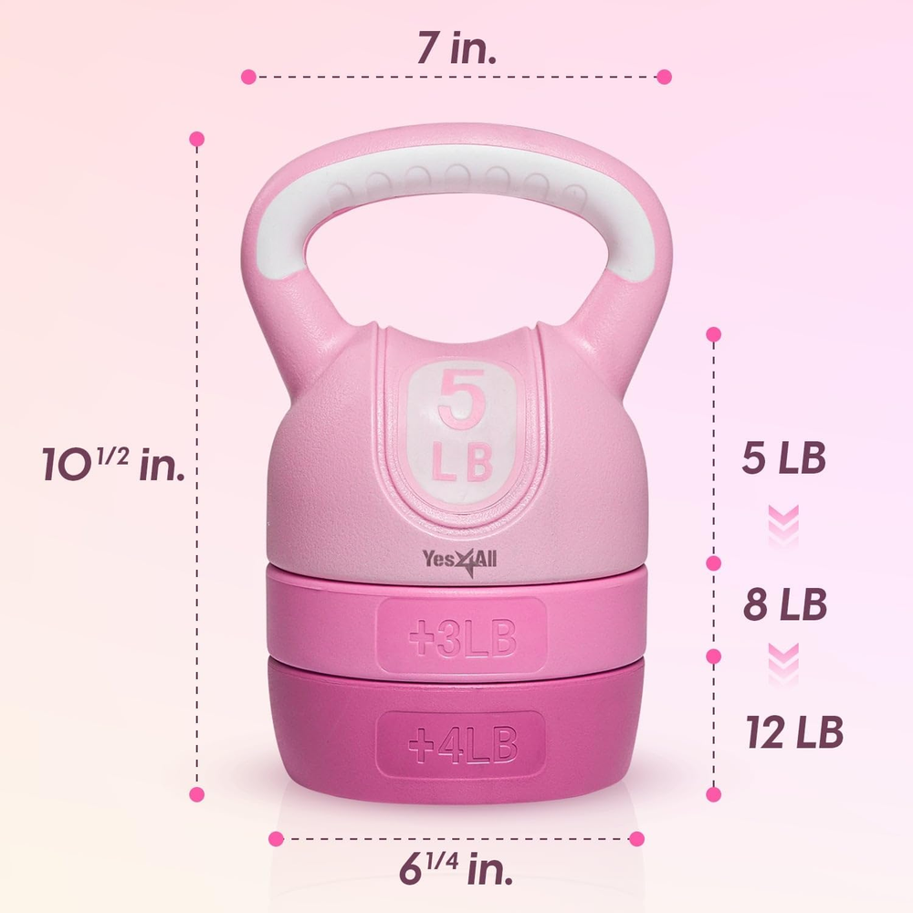 Kettlebell Sets - Adjustable Kettlebell Set for Strength Training - Kettlebells