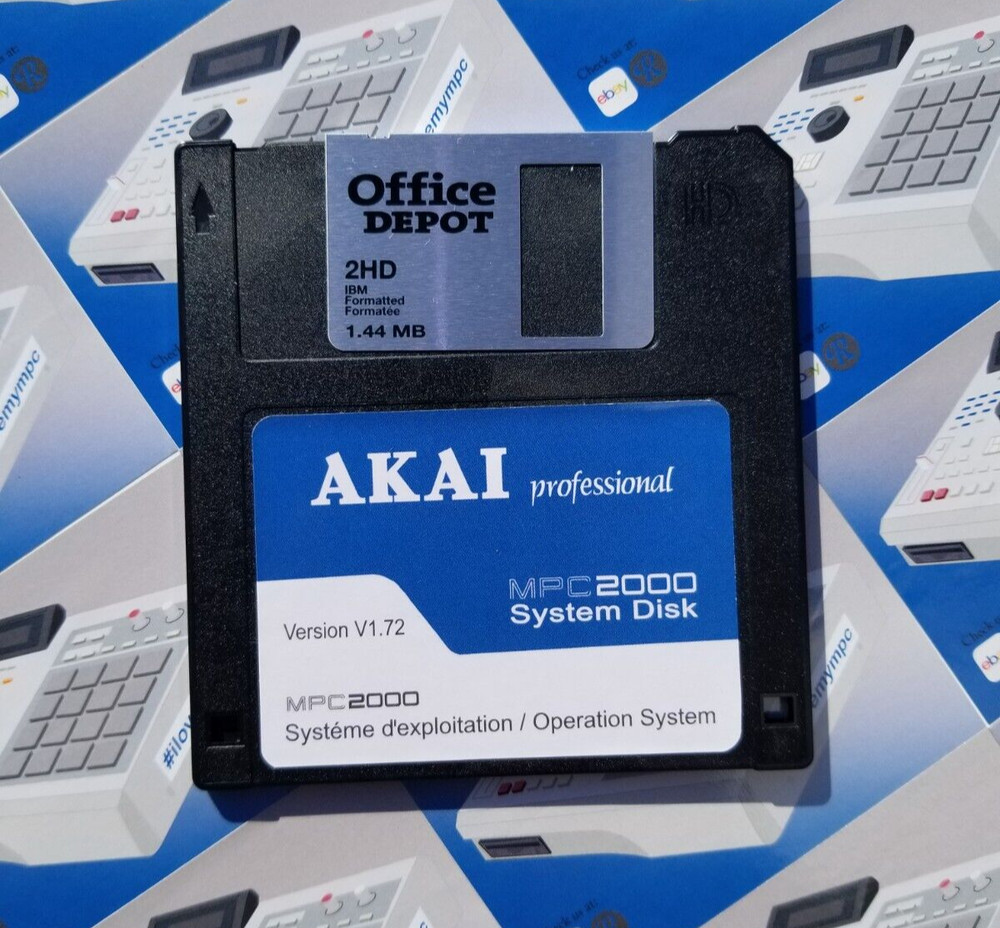 Akai MPC 2000 OS Ver. 1.72 Floppy Disk Boot Disk Operating System