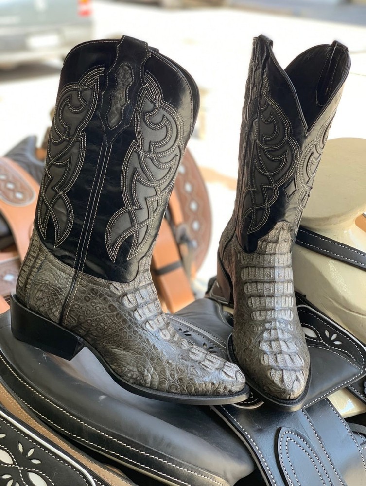 Genuine Crocodile Leather Cowboy Boots – Handmade