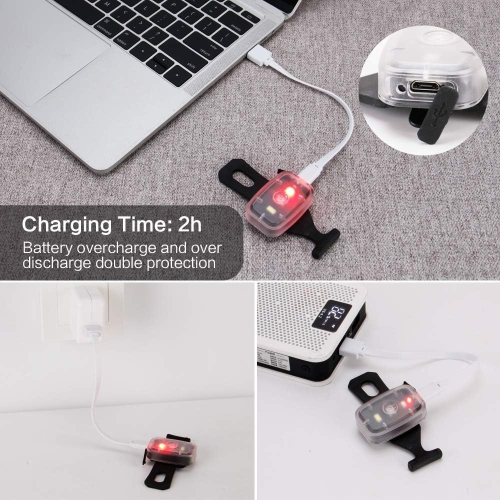 Waterproof Running & Biking Light - Compact USB Rechargeable Safety Light