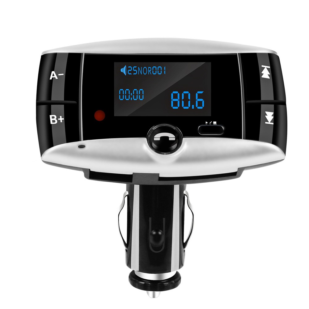 1.5" LCD Car Kit MP3 Player Handsfree FM Transmitter Modulator SD USB Remote
