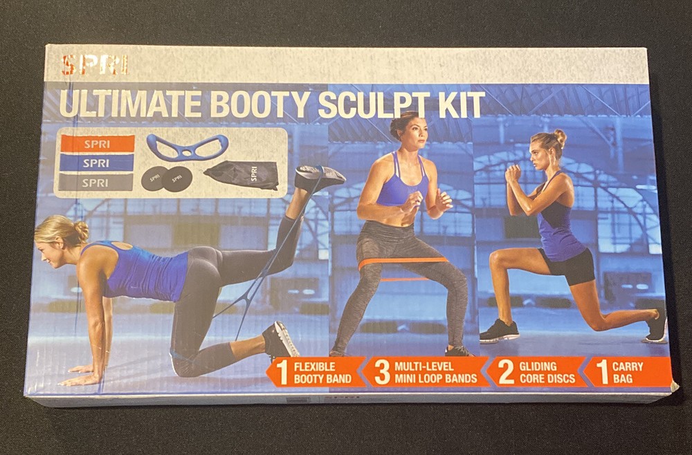 ULTIMATE BOOTY SCULPT KIT BOOTY BAND LOOP BANDS CORE DISCS & BAG NEW IN BOX