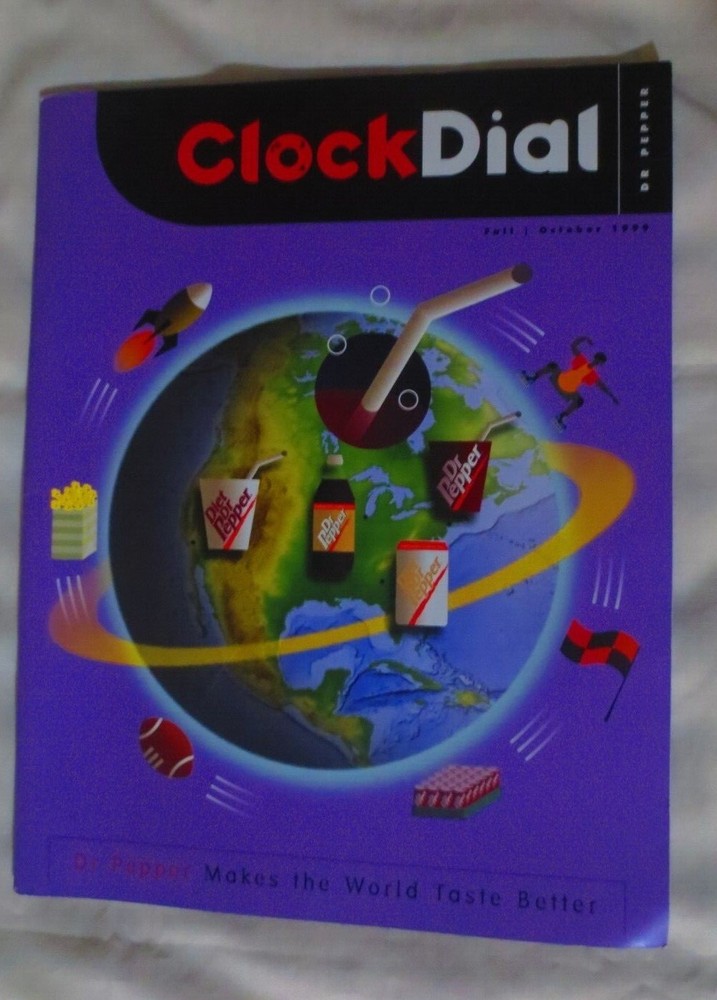 DR PEPPER CLOCK DIAL  FALL   OCTOBER  1999 MAGAZINE