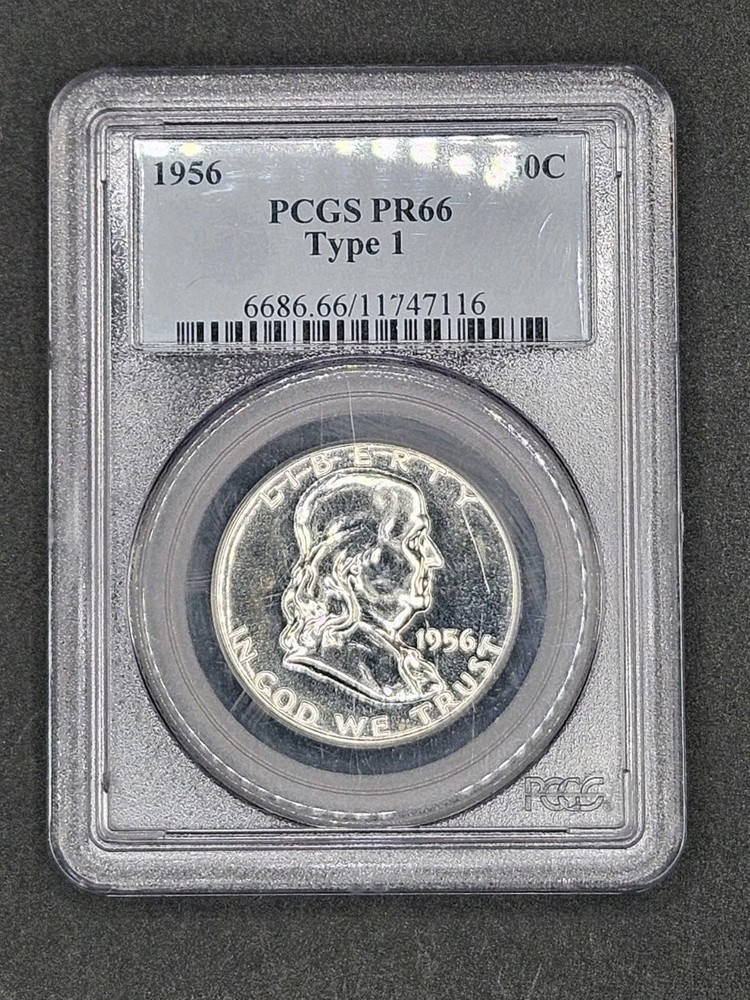 1956 (Type 1) Franklin Half Dollar Proof | PCGS PR66