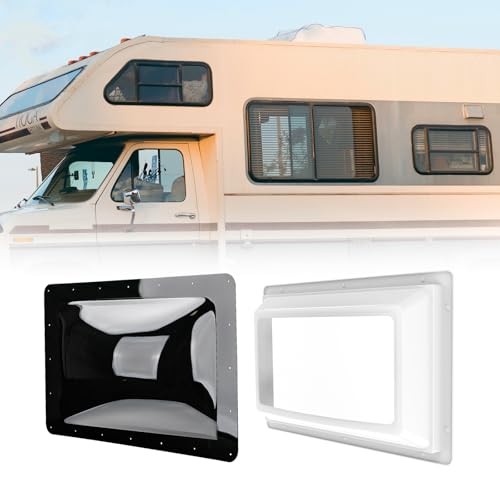 RV Skylight Bundle, 14"x22" Inner Dome with Skylight Replacement, BLACK