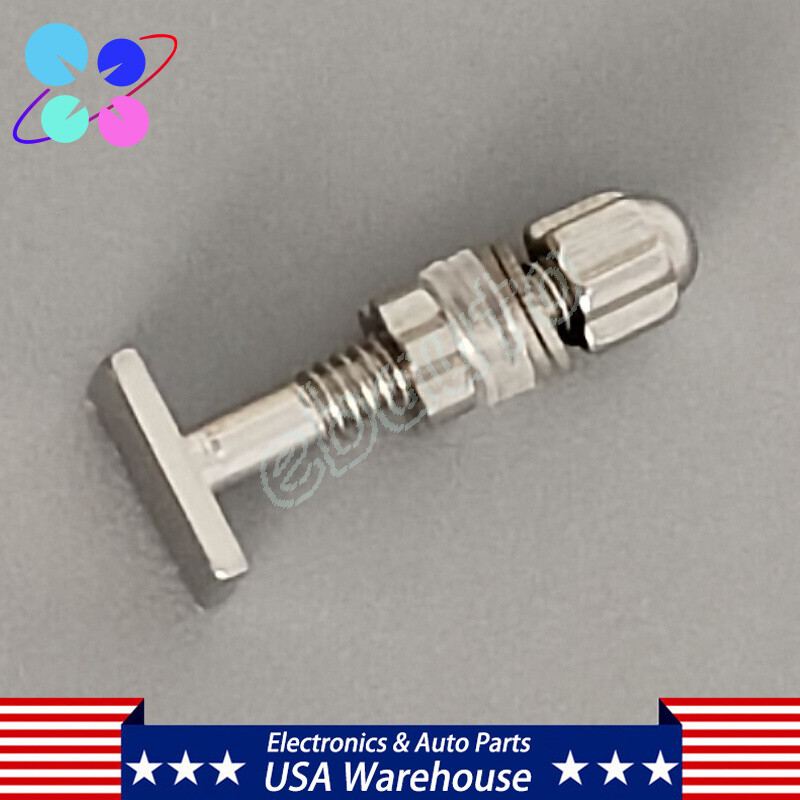 2* Rectangle Screw & Bolt Replace For Cartier Eyeglasses Frame Silver 4.0*2.0mm
