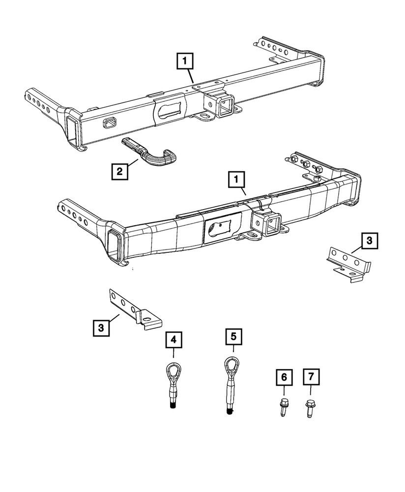 Genuine Mopar Tow Hook 68552578AB