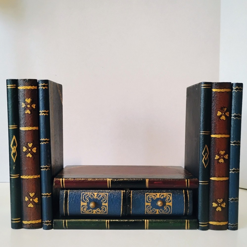 Faux Book Stack Hidden Storage Boxes–Vintage Style Decorative Secret Compartment