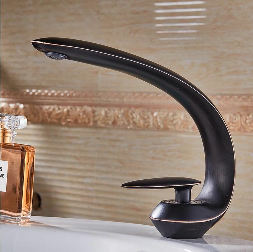 Multiple Color Bathroom Kitchen Modern Sink Basin Tap Single Handle Crane Wash