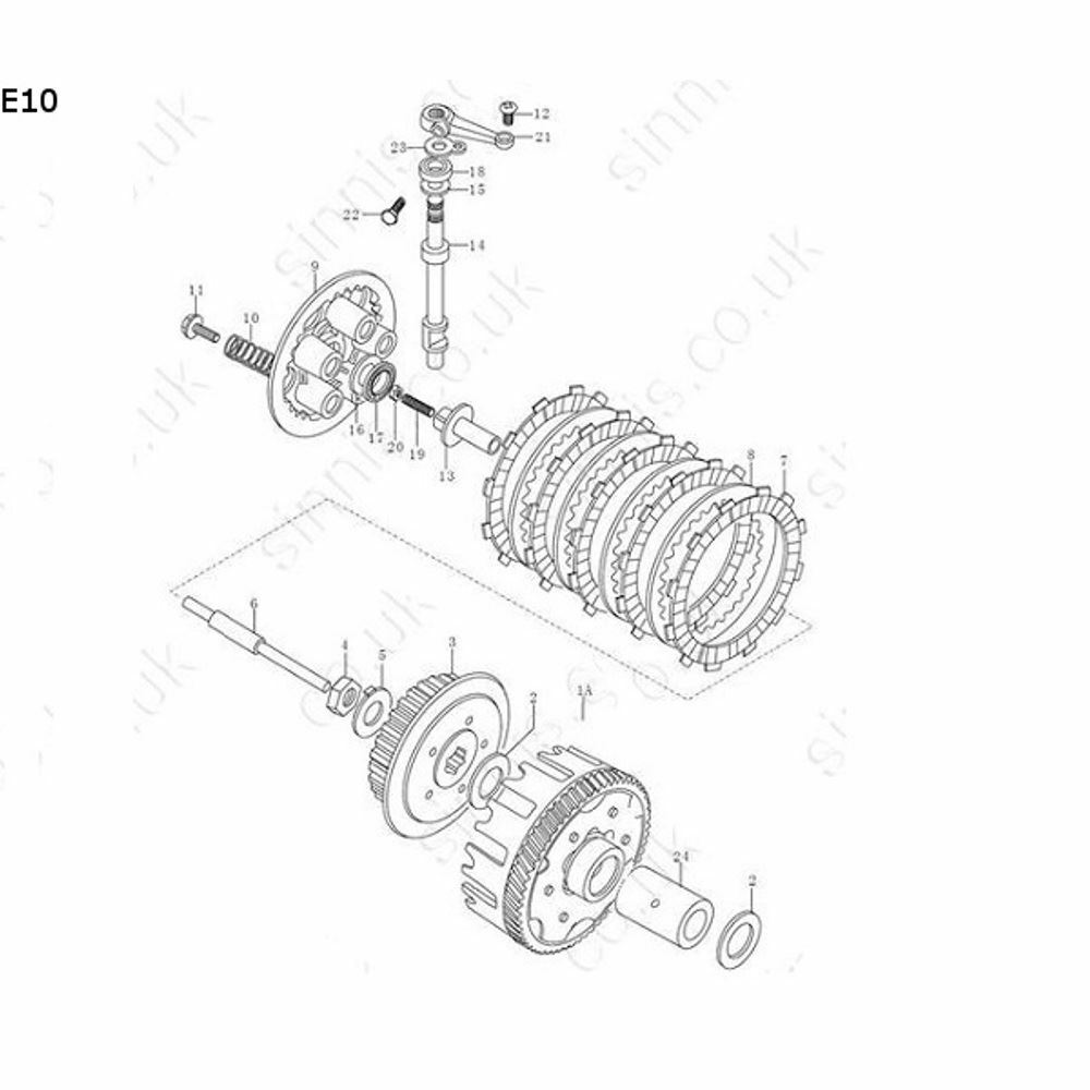 Washer for Sinnis Apache 125 08-16