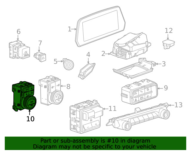 Genuine GM Ride Control Switch 85745659