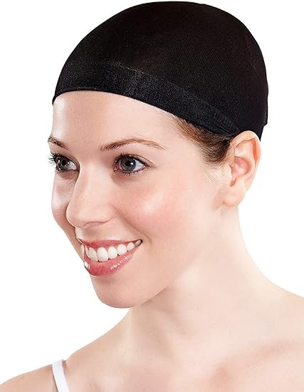 Black Wig Cap