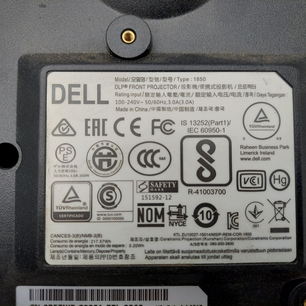 Dell 1850 DLP Projector