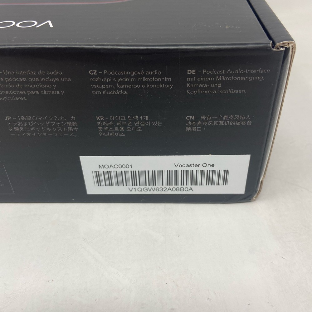 Focusrite Vocaster One USB-C Podcast Interface - Black