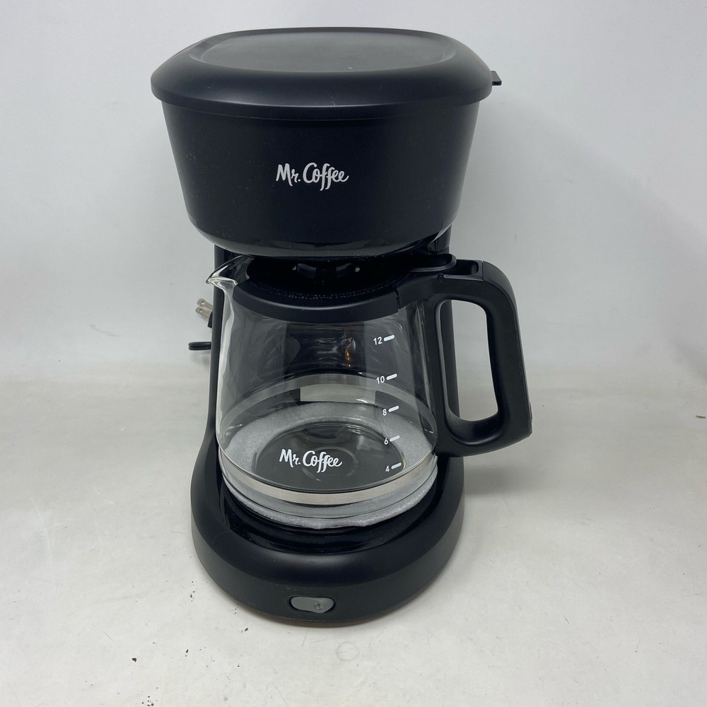 Mr. Coffee 12-Cup Switch Coffee Maker, Black, Glass Carafe