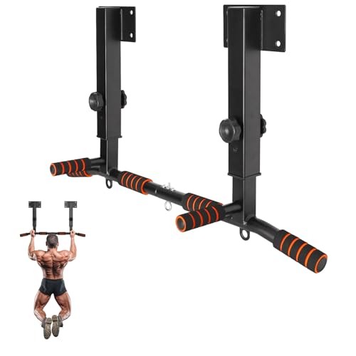 Pull Up Bar Wall Mounted: Adjustable Wall Joist Mount Pull Up Bar & Chin Up