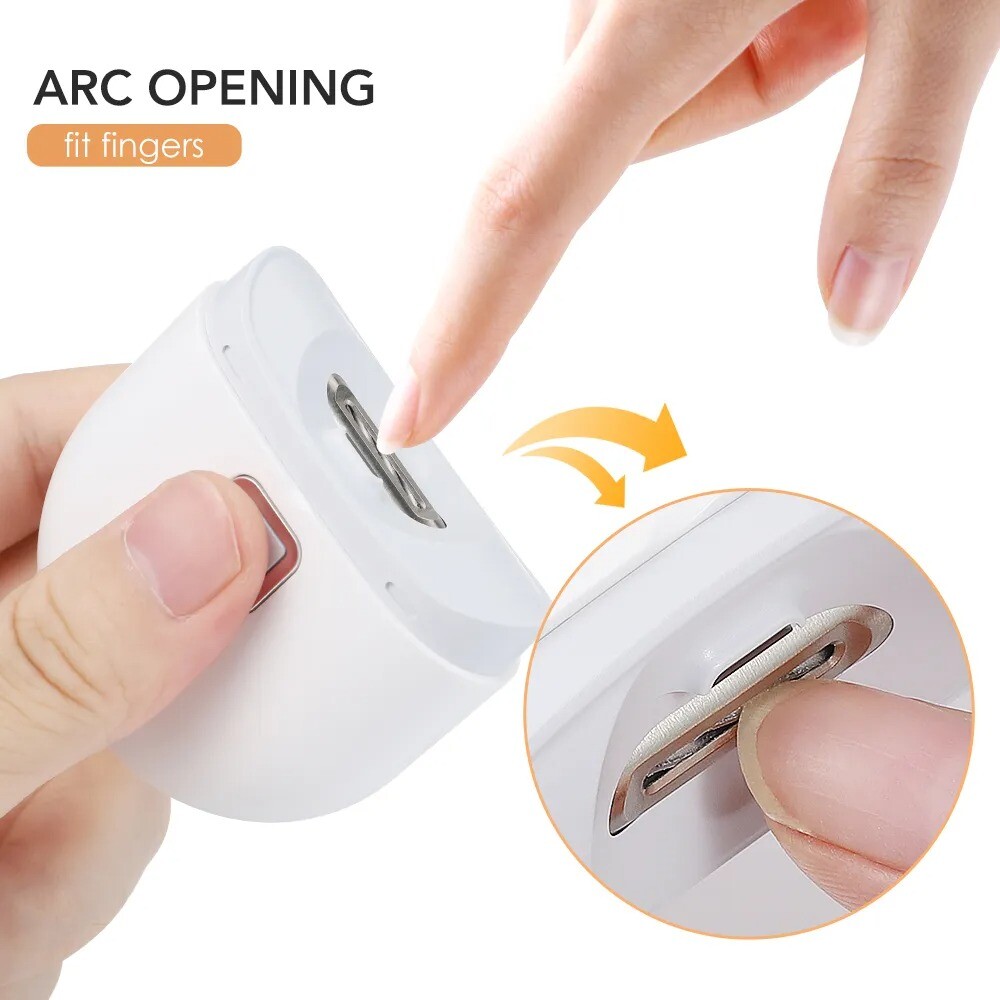 Safe Electric Nail Clipper Durable Automatic Thick Nails Trimmer Cutter Tools US