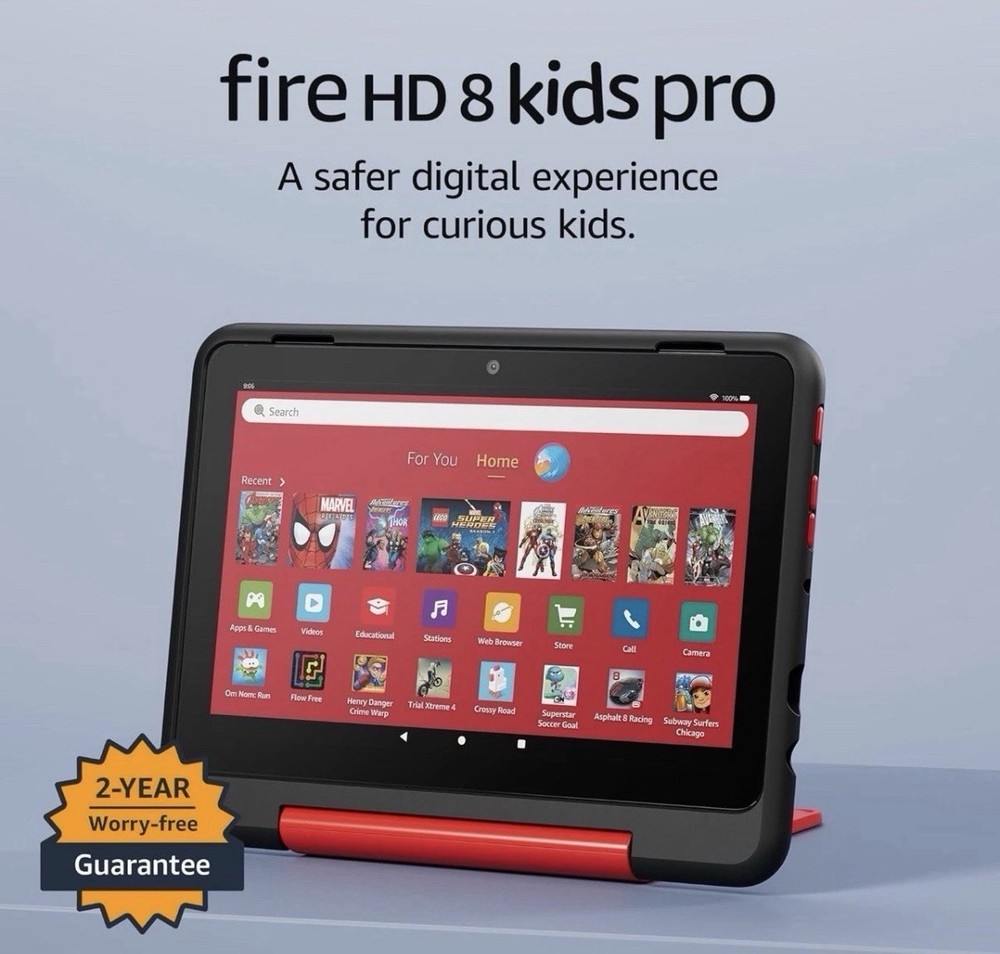 (Amazon Fire HD 8 Kids Pro Tablet - Black) Fast Shipping