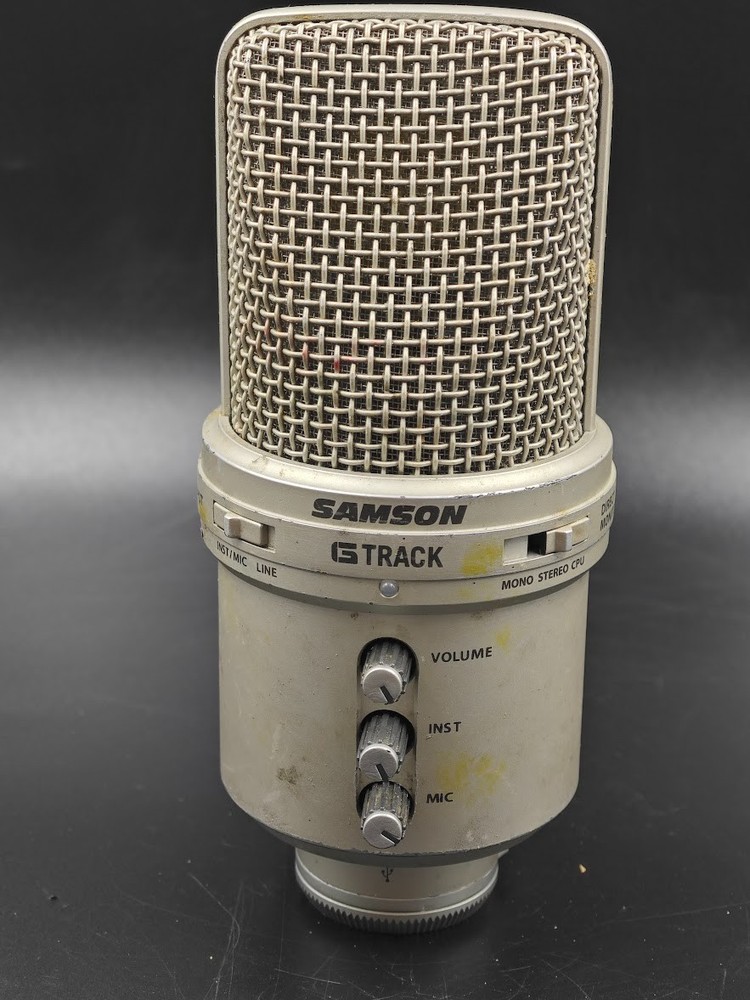 Samson GTrack Microphone Beige Used Working