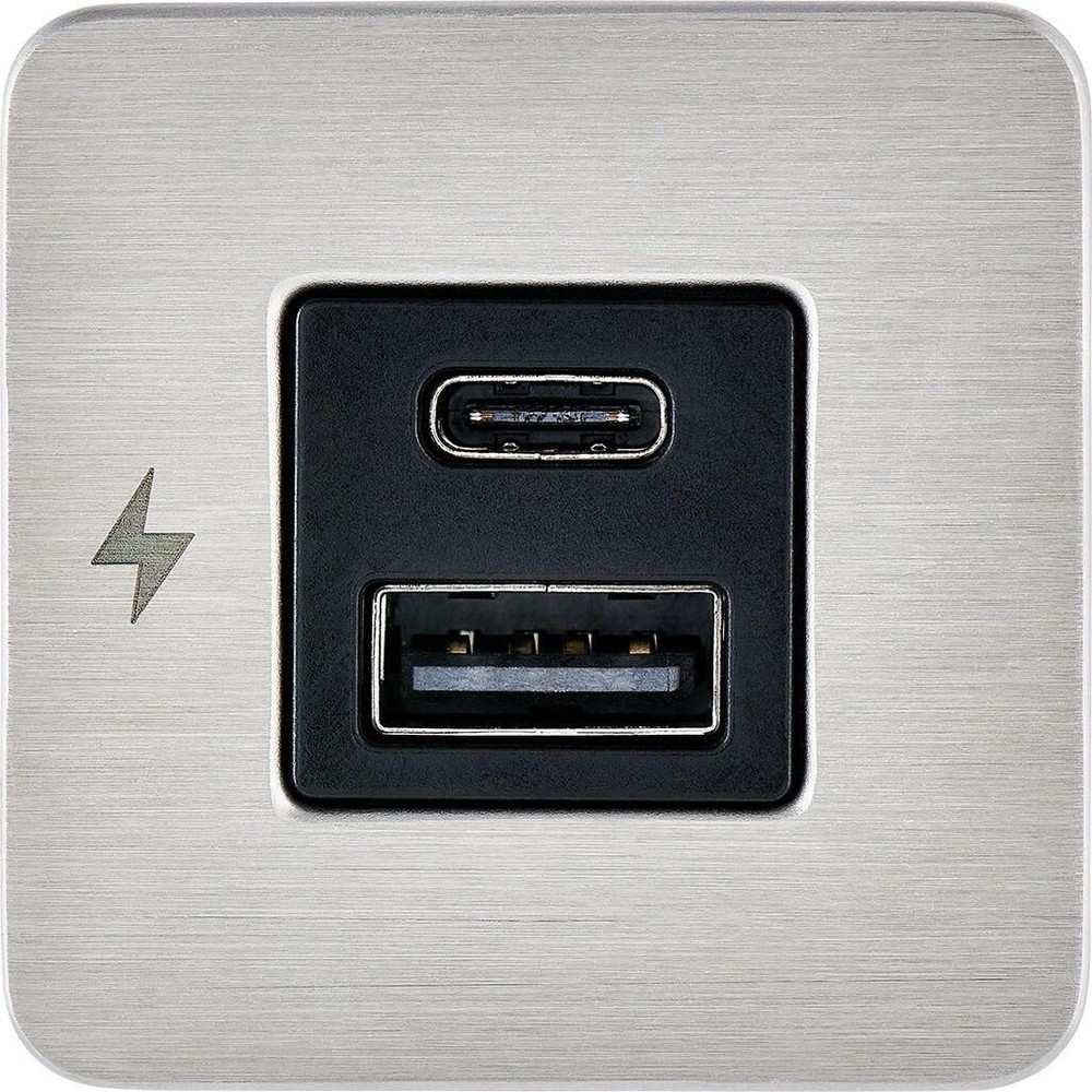 Scanstrut SC-TILE-11 USB-A/USB-C Interior Charging Socket 12/24V SS Bezel