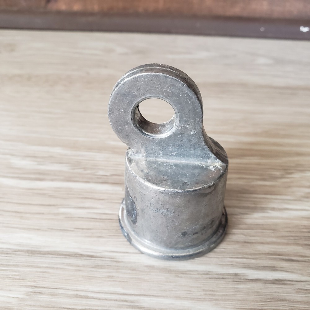 Chain Link Rail End Cap 2.44" L Galvanized Silver Aluminium.