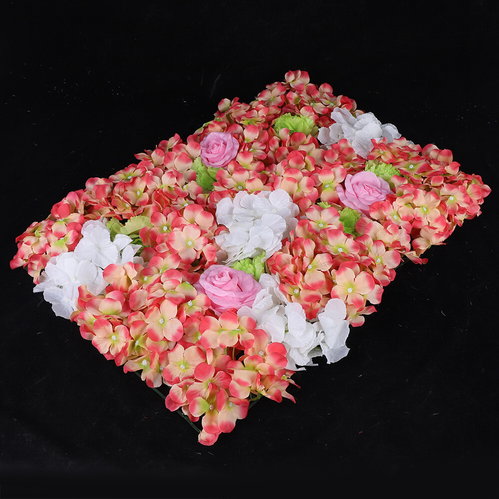 6pcs Artificial Flower Wall Panel Wedding Party Backdrop Plant Wall Decoration