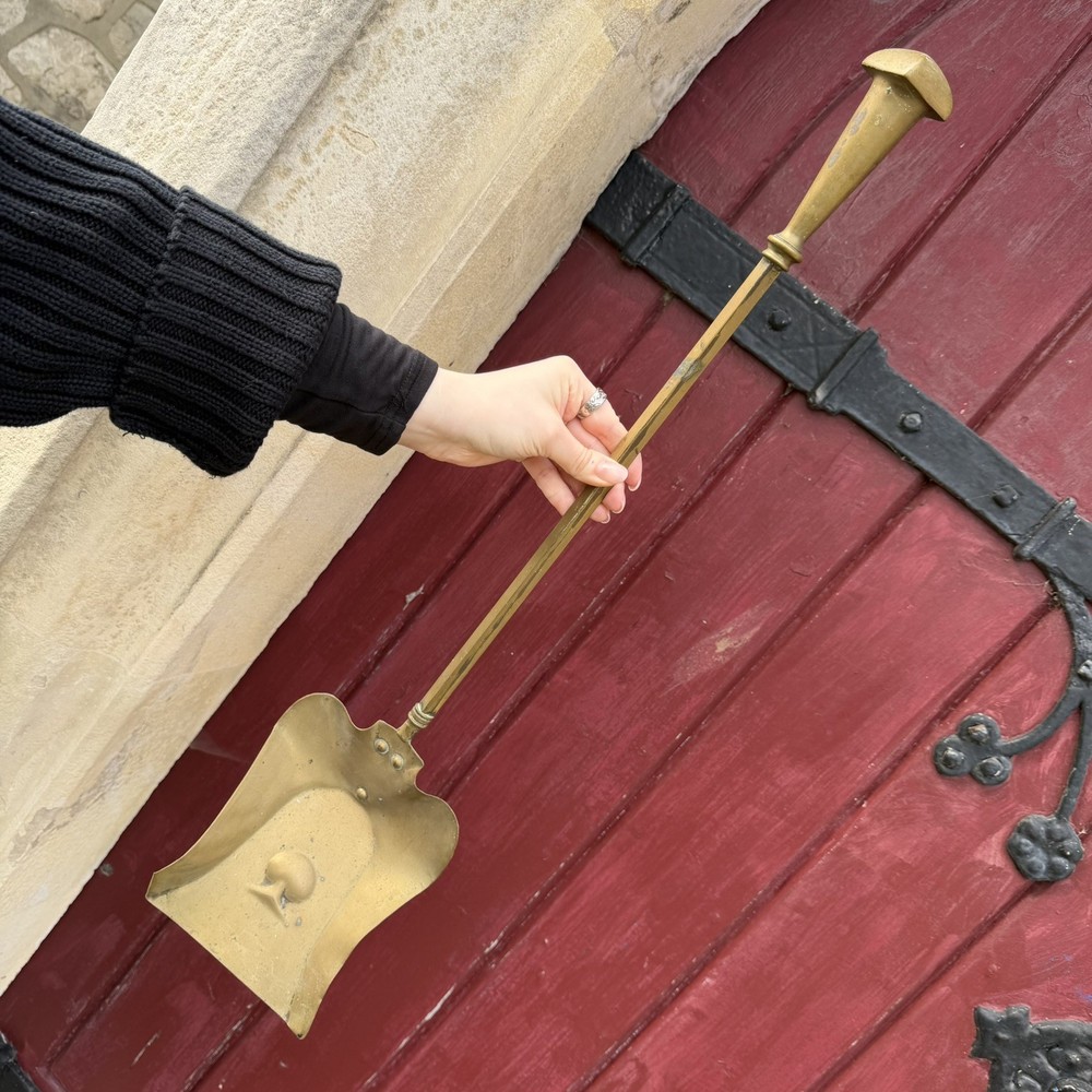 Victorian Brass Fireside Tools