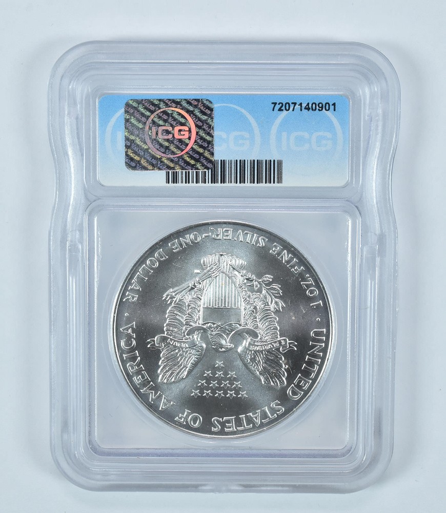 1995 American Silver Eagle MS69 ICG