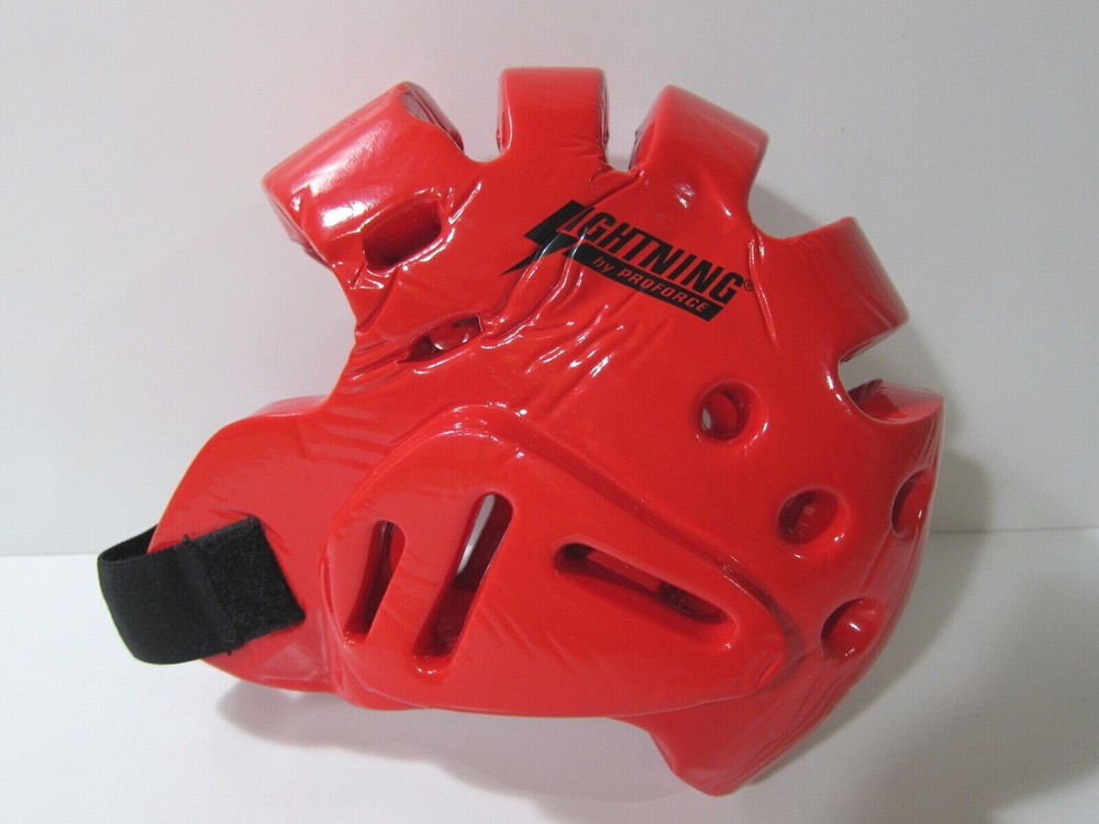 Proforce Lightning Red Protective Padded Karate Boxing Sparring Head Helmet S