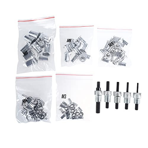86pcs Hand Rivet Tool Nut Setter Kit, Thread Blind Riveting Tools, Wrench Nut