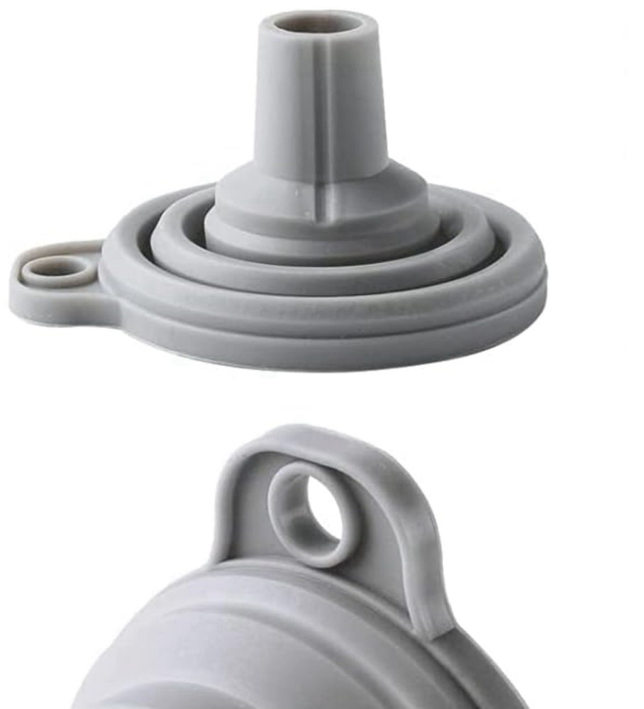 Multi-use Kitchen Funnel Small Foldable Collapsible Gray - A0221