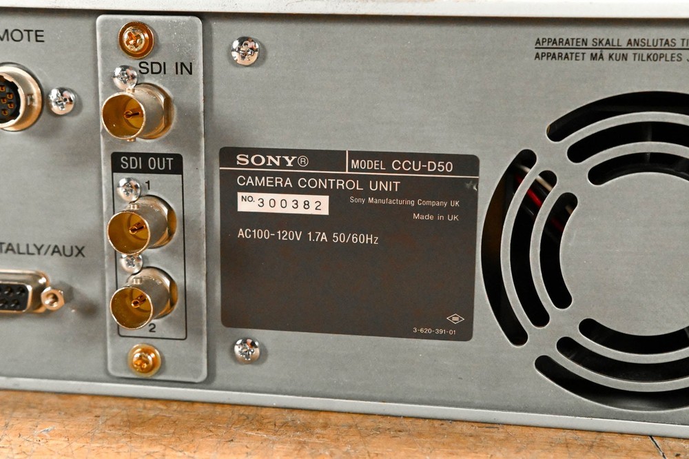 Sony CCU-D50 Camera Control Unit CG01RAY