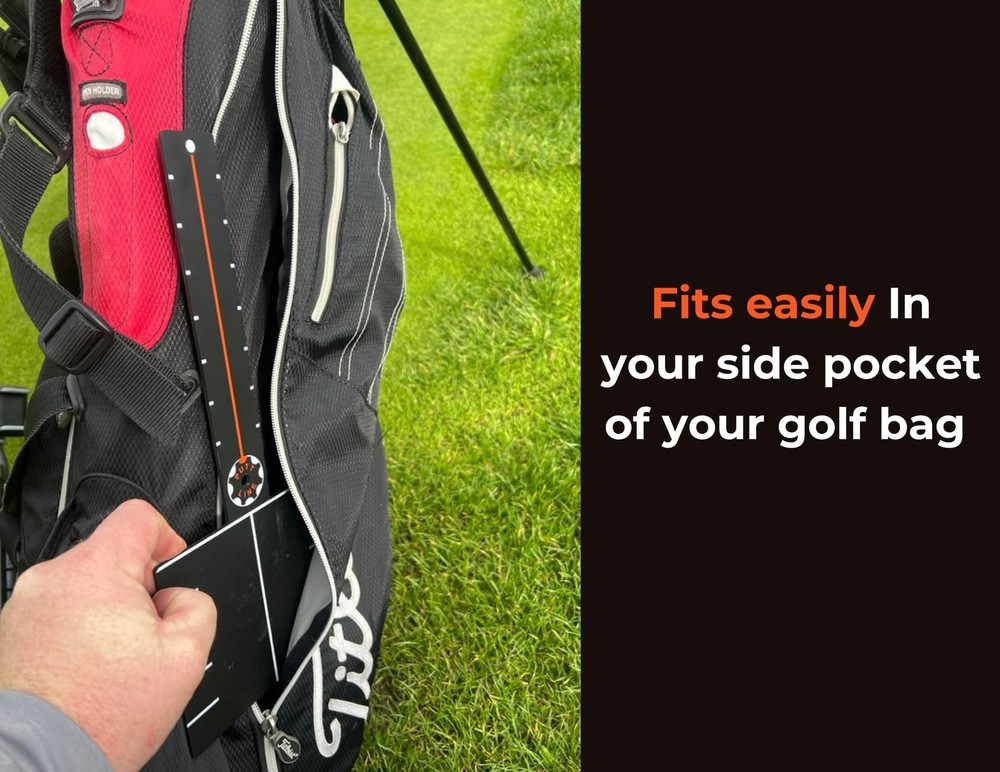 Putt Ruler - Golf Putting Alignment Training Aid - Precision T-Ruler for Stro...