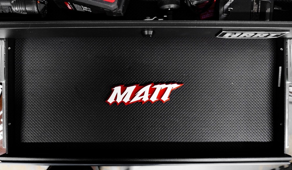 Personalized Toolbox Name Tag Magnetic Milwaukee Style