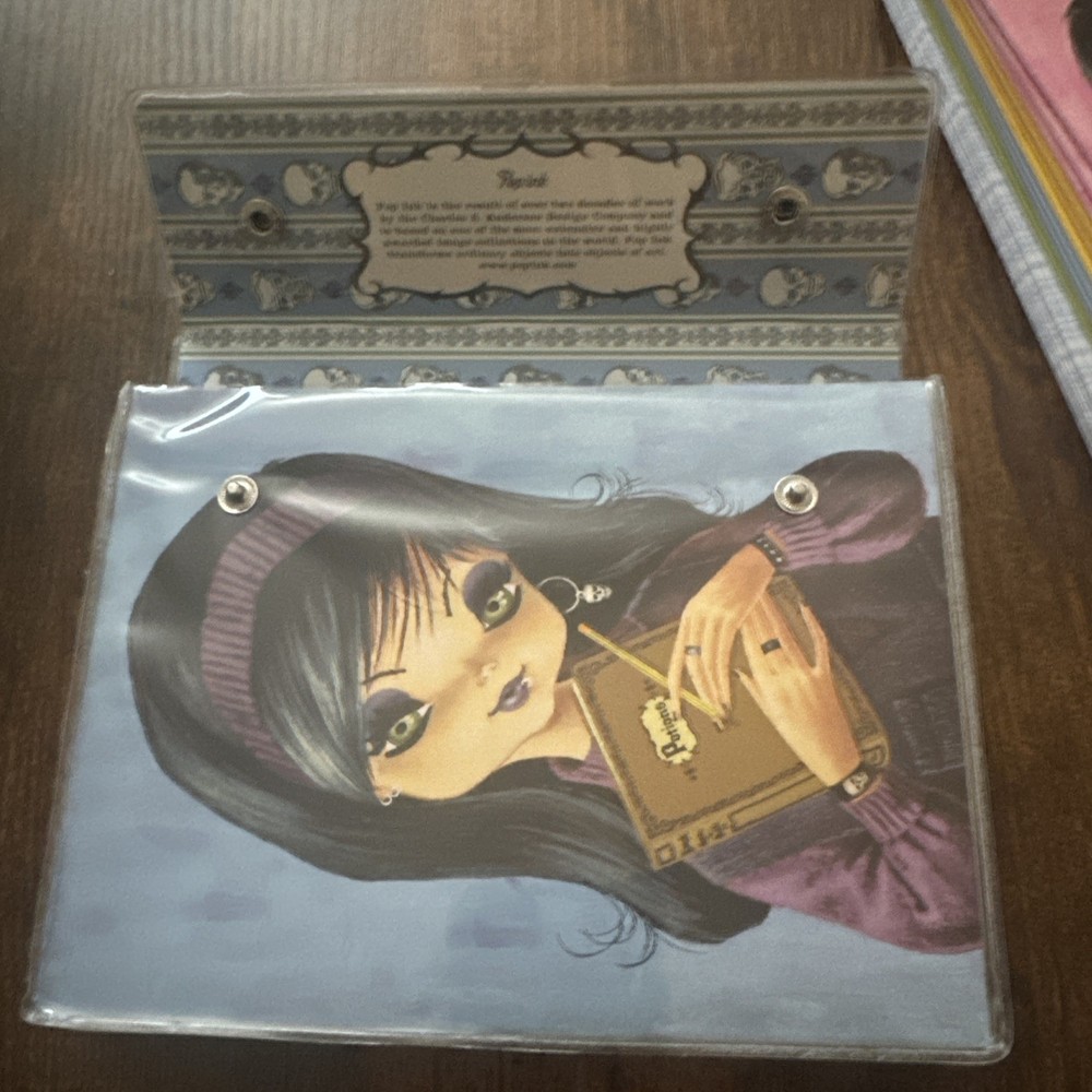 Goth - Icky Plastic Binder/Purse Notecards Pop Ink