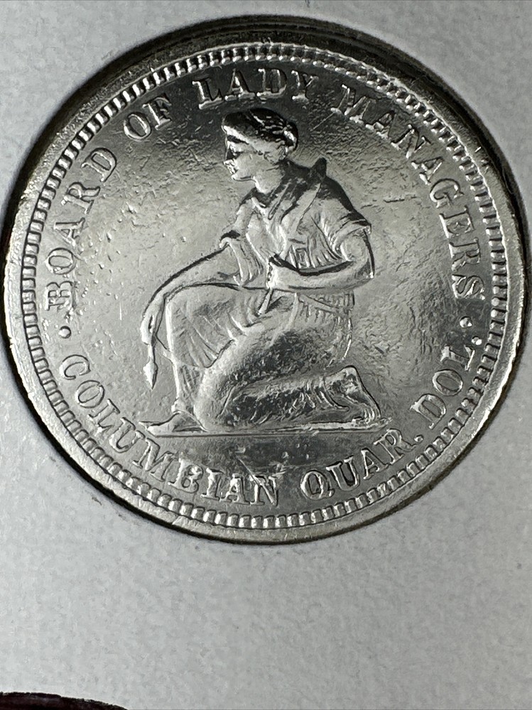 1893 Isabella Commemorative Quarter, Key Date Cleaned