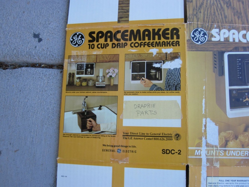 RARE Black & Decker Spacemaker SDC2A Drip Coffee Maker REPLACEMENT EMPTY BOX