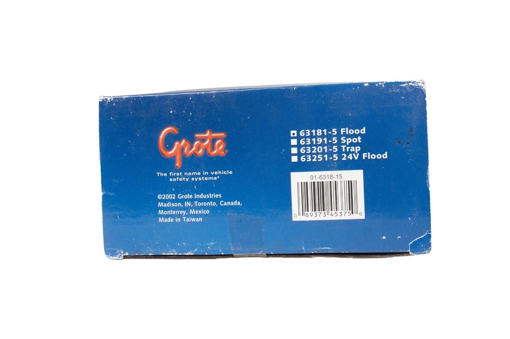 Grote 63181-5 FORWARD LIGHTING, CLEAR, FLOOD, HALOGEN WORK LAMP