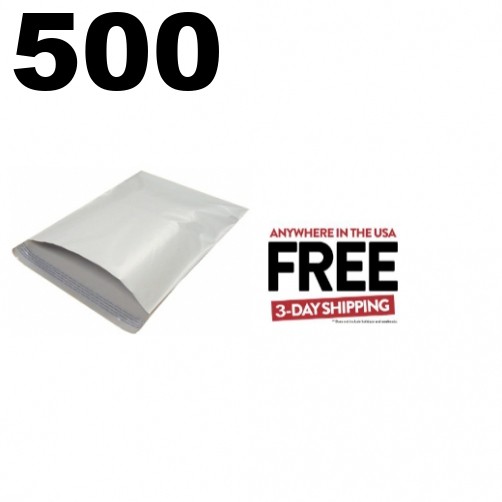 500 #3 White 9 x 12 Poly Mailers **1-3 DAYS