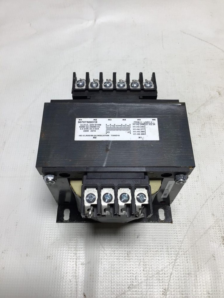 Square D Industrial Control Transformer 9070T500D19