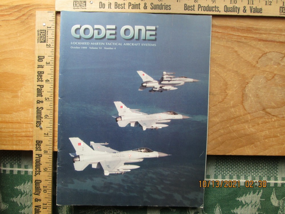 Code One Lockheed Martin Company Magazine Vol.14 No.4 1999
