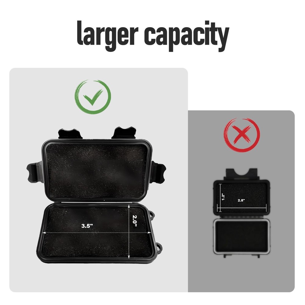 MAILADA Magnetic Key Box,Magnet Holder Under car,Hide a Regular, Black