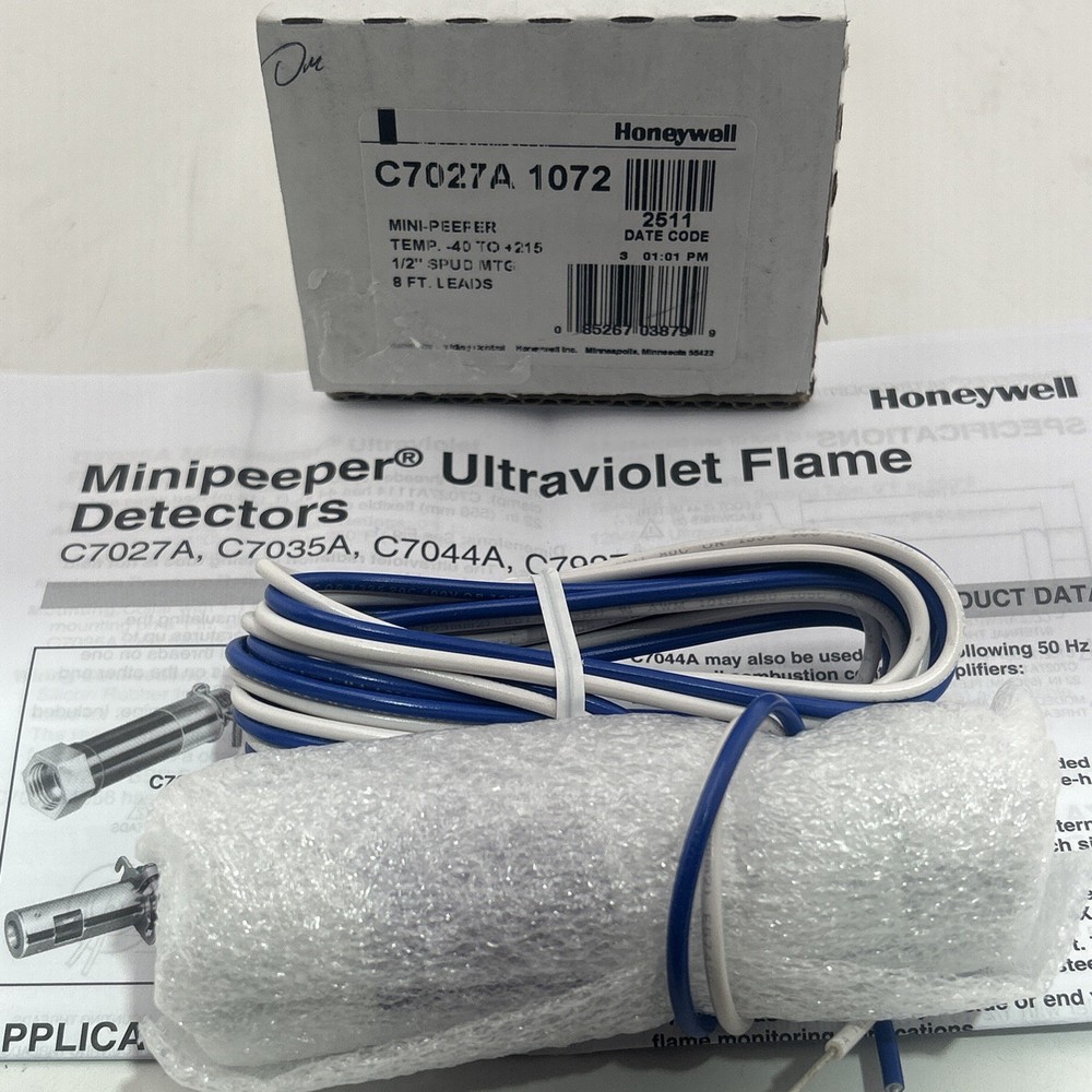 New Honeywell C7027A 1072 Burner Flame Sensor C7027A1072 Fast Ship US Free Ship
