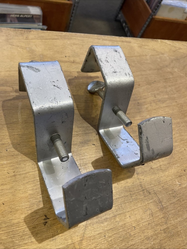 Pair Unbranded Steel Light Duty Stage Pipe Clamp Mount